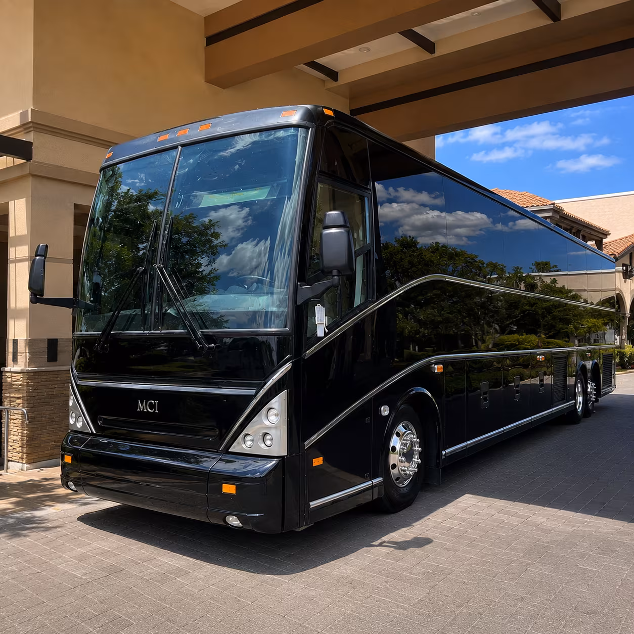 charter buses for large san bernardino wedding groups