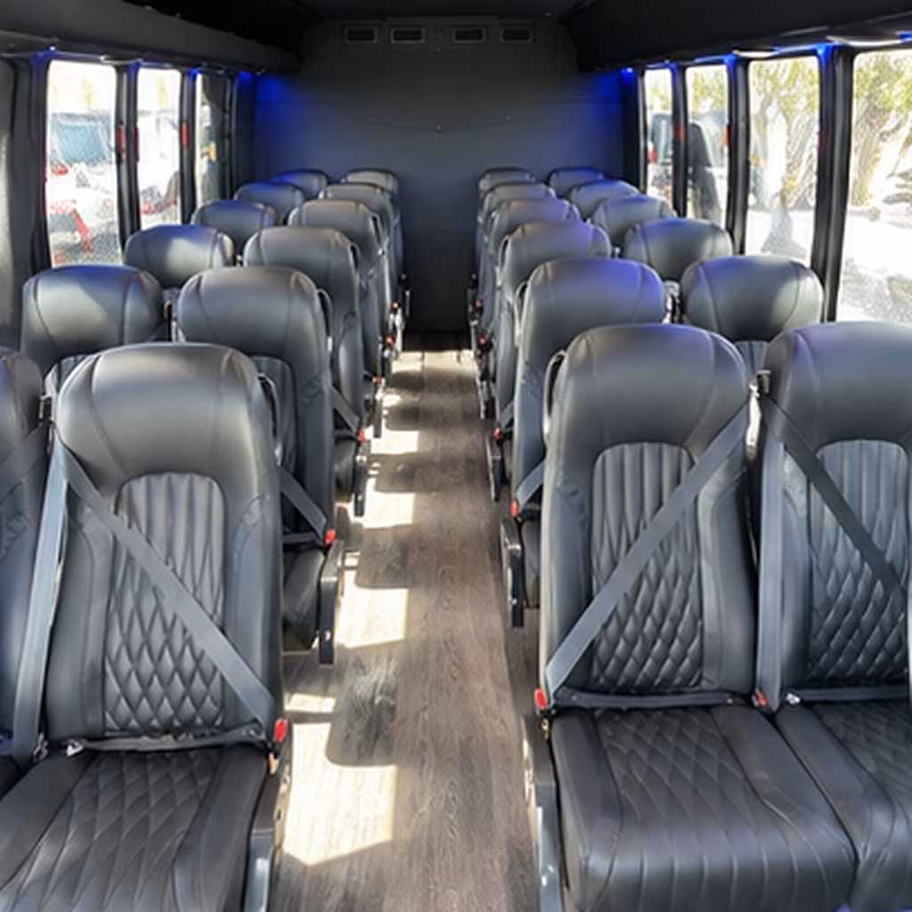 san bernardino 30 passenger minibus inside