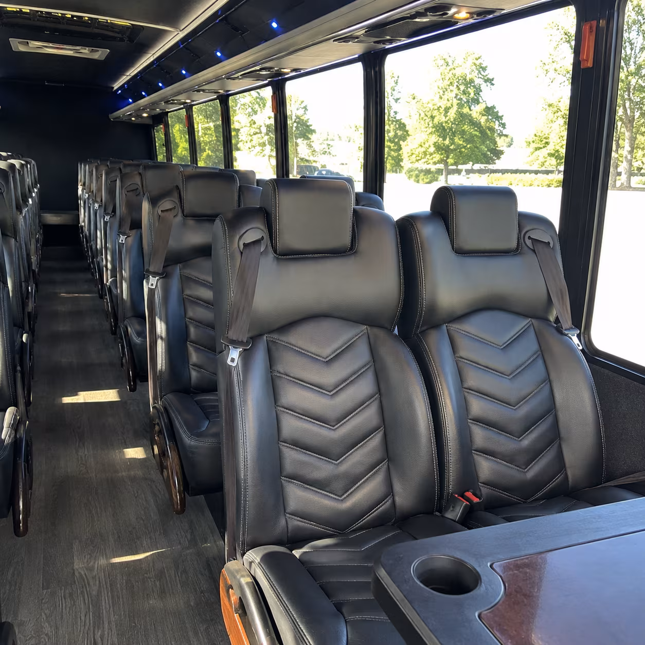 san bernardino 35 passenger minibus interior