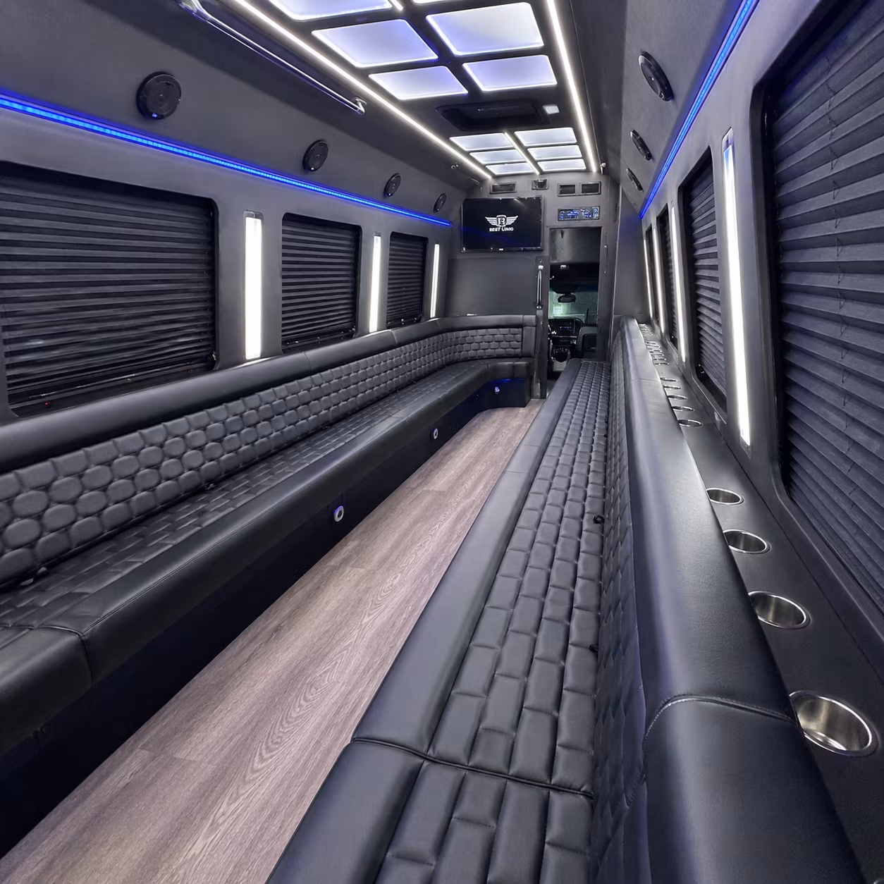 san bernardino party bus inside