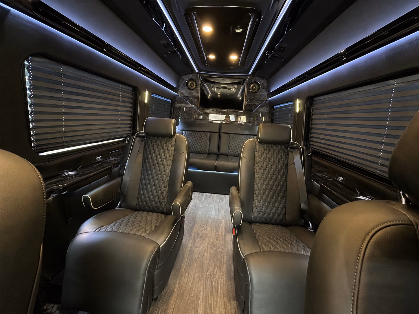 san bernardino wedding transportation onboard seating