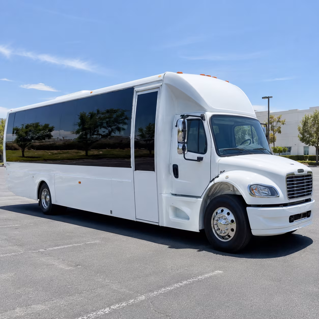 wedding day bus rentals for san bernardino mountain and winery venues